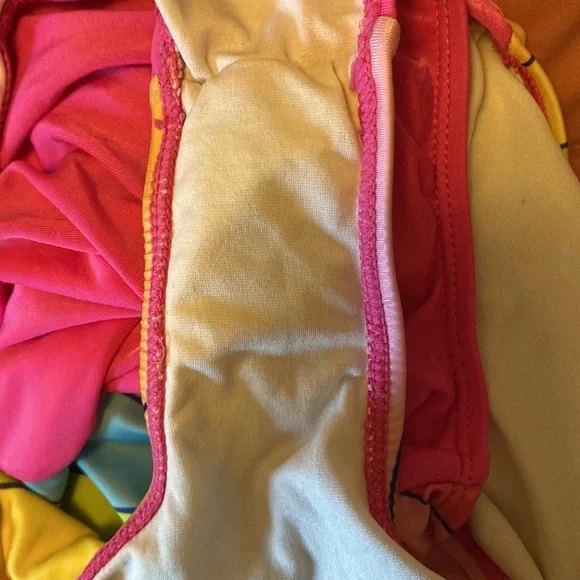 Star Wars Bathing Swim Suit Rainbow Striped Girls S 6 - Picture 4 of 6